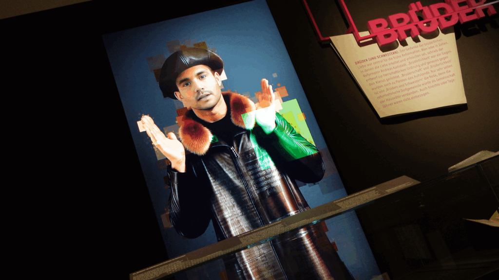 KI Figur der Ausstellung in abd Schussenried